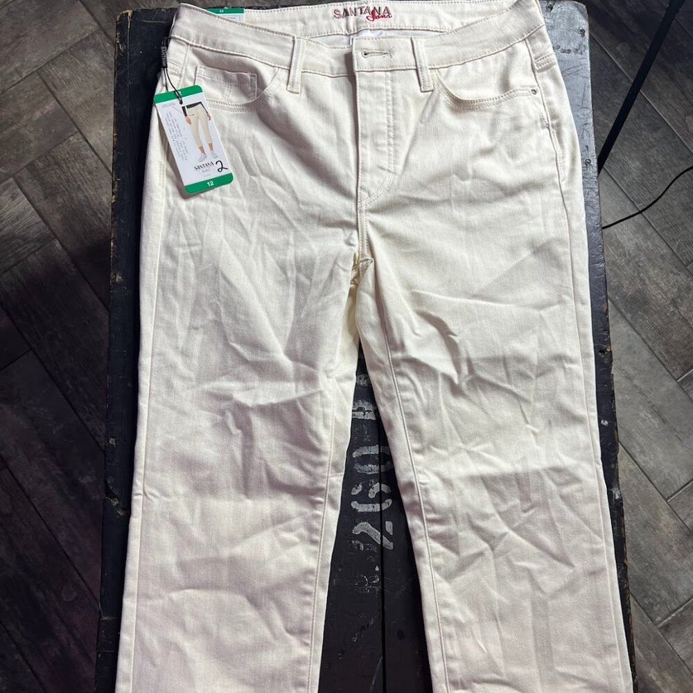 Santana White Capri Jean -Size 12